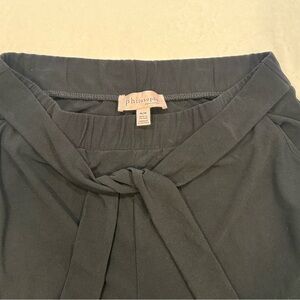 Philosophy black wide leg pant